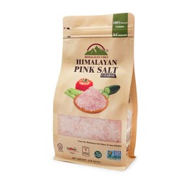 Himalayan Chef Pink Himalayan Salt, Coarse Grain, Refill Grinders - 4 lbs,2 Pound (Pack of 2)