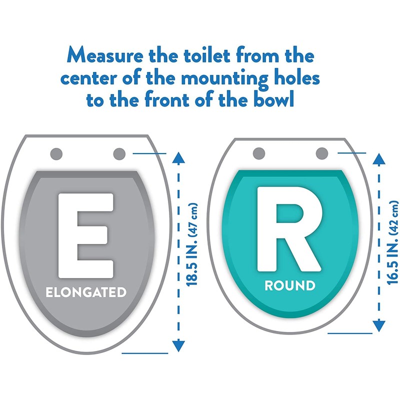 J&V Textiles Soft Round Toilet Seat With Easy Clean &