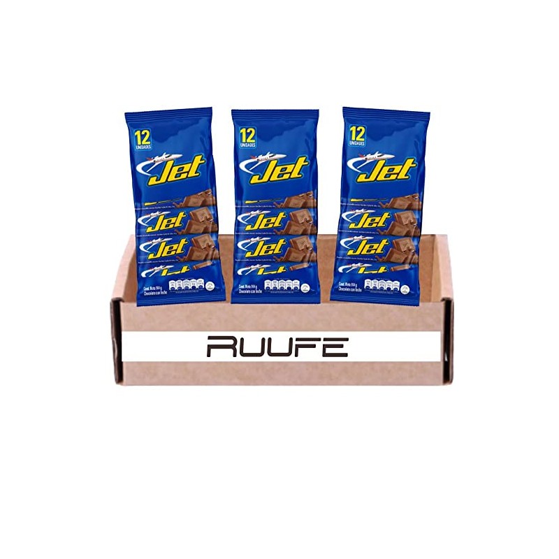 Chocolatina Jet (36 pack) a Colombian Chocolate candy bar snack