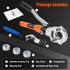 Copper Pipe Crimping Tool - with 1/2", 3/4", 1" Jaws,