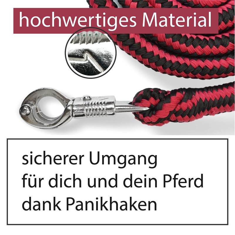 Lead Rope with Panic Hook for Horses - Tie Rope
