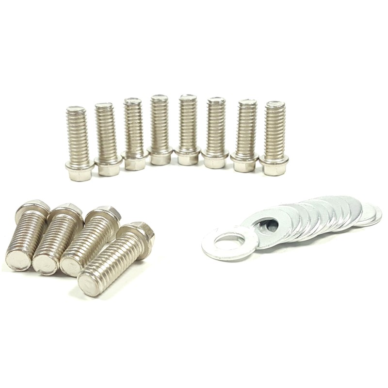 3/8"-1" Exhaust Header Bolts 6 Point Head for Chevy 265