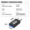 USB 3.2 to USB C Adapter 4-Pack,10Gbps High-Speed Type-C to