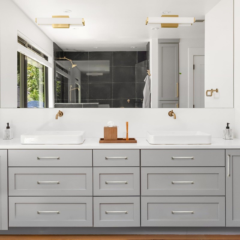 Ravinte 30 Pack Solid 6-1/4" Square Foot Arch Pulls Kitchen