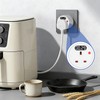 PRITOK 2 Pack Countdown Timer Plug Socket with LED Display:
