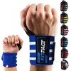 FITPACT Weight Lifting Wrist Wraps Support (PAIR), Elasticated Professional 18”