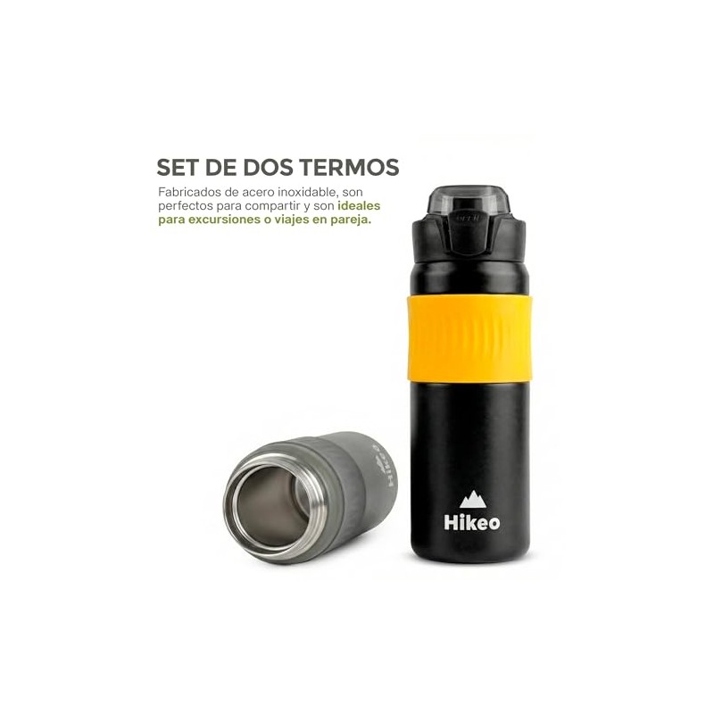 Hikeo Termos para Agua Café y Té 2 Pzas 580