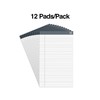 TRU RED Notepads, 8.5 x 14-Inch , Wide Ruled, White,