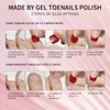 Red Press On Toenails,14 Sizes-28 Pcs Soft Gel Red Glitter