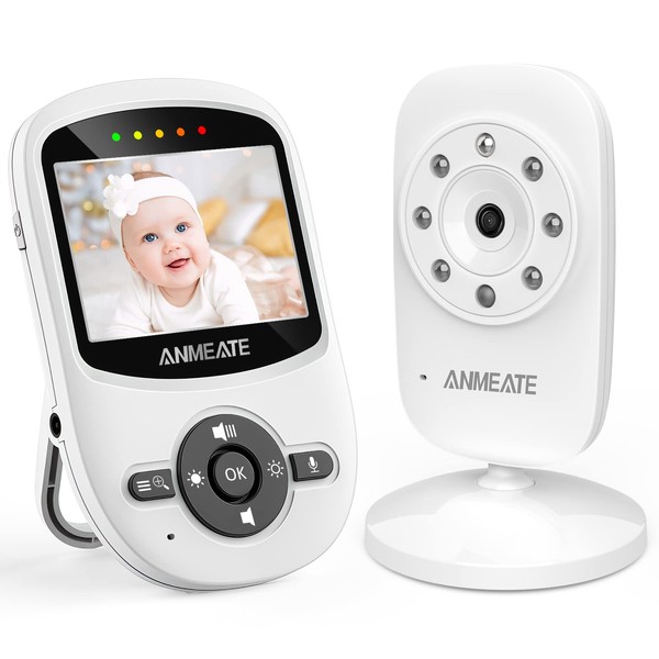 ANMEATE Video Baby Monitor with Digital Camera, Digital 2.4Ghz Wireless