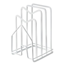 store88 Cutting Board Stand Holder Cutting Board Stand Storage Slim Large Capacity Sanitary Kitchen Supplies (White)