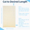 Sneulletoys 4pk No Drill Patterned Blinds for Windows (Yellow, 60W×150H