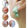 Earrings Women Animal Cute Animal Bite Earrings 3D Handmade Bite
