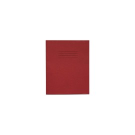 Rhino 8 x 6.5 Exercise Book | 8mm Lined + Margin | 48-Page / 10-Pack - Ideal School Exercise Book for Notes, Exercises & Essays (Red)