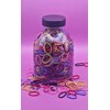 Colourful Hair Bands, 1000 Pieces, Multi-Colour Elastic Rubber Bands, Small