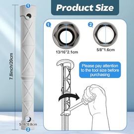 Enhon Kitchen Faucet Installation Tools Compatible with Moen 118305 Collection Replacement, Faucet Removal and Install Tool, Tighten Loose Wrench Tool (Gray)