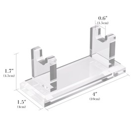Linkidea Desktop Men's Shaver Holder, Acrylic Shaver Holder Stable for Storage, Compatible with Viking Blade Chief, MK-23C, Shaving Revolution