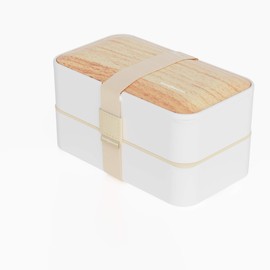 Premium Bento Lunch Box in 8 Modern Colors - 2 Compartments, Leak-proof - Includes Divider, Cutlery & Chopsticks - 40oz Japanese Bento Box for Adults & Kids - Zero Waste & Food-Safe