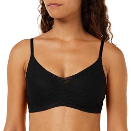 Sloggi Women's Zero Lacy H Soft Bra Bra Molded, Black, S