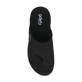 Gravity Defyer Women's GDEFY Etztal Linen Sandal 9 M US - VersoShock Proven Performance Orthotic Slides