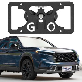 No Drill Front License Plate Bracket Mount Kit Compatible with Honda CR-V 2017-2025 Installs in Seconds，Front Bumper License Plate Mounting Kit