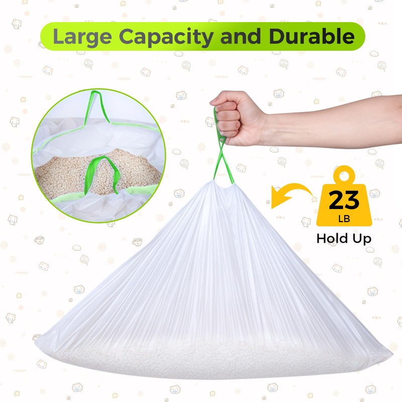 120 Count Cat Litter Box Liners Bags Compatible with Neakasa