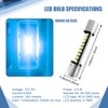 Lyxheth 6PCS 28mm 29mm 6614F Festoon LED Car Bulb, Car
