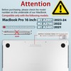 ICEKEE Compatible with M4 MacBook Pro 16 Inch Case 2024