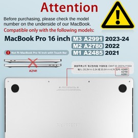 ICEKEE Compatible with M4 MacBook Pro 16 Inch Case 2024 (A3403 A3186) 2023 (M3 A2991 M2 A2780) 2021 (M1 A2485) Pro/Max Chip, Plastic Hard Shell Cover for Mac Pro 16, Cute Owl