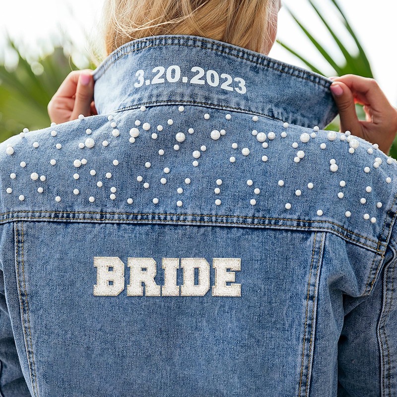 Bride Rhinestone Stickers – Self Adhesive Bling Letters for Bachelorette