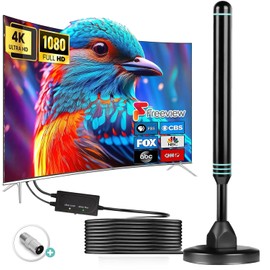 TV Antenna for Smart Television, Indoor&Outdoor, Long Range Reception HD Antenna, Digital Antenna Supports 4k,1080p for Smart TV Local Channels(Blue)