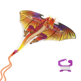 X Kites Dragon 28 Fire Poly Dragon Kite, 28 Inches Tall