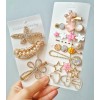 FairyBae 11kit Broche Pinza Pasador Cabello De Moda Perlas Floresh008