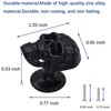 FANYUN 4 Pack Skull Skeleton Cabinets Knobs, Single Hole Pull