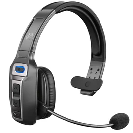 BRAMMAR Trucker Bluetooth Headset with AI Noise Cancellation Microphone, Trucker Headset with 65Hrs Talk Time & Mute Button, Multipoint Connection, Bluetooth Headsets Fit for Truck Drivers/Cell Phones