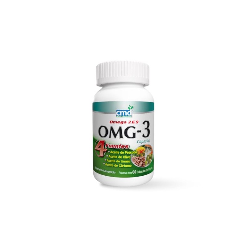 CMD - OMG-3 - Con Aceite de Pescado, Oliva, Linaza