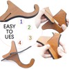 Cheerock Wooden Ukulele Stand Holder, Portable Ukulele Stand Floor, Folding