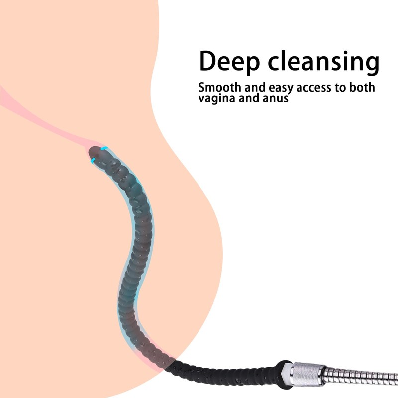AMZII Shower Toys, 400 mm Chain Enema with Balls, Shower