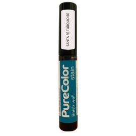 PureColor - Wood Stain and Finishes - Eco-Friendly, Vivid Colors, Deep Pigment, Ready to Use, Water-Based, Low VOC, No Odor, & Easy Clean-Up. 10 ml Stain Sample Pen, Santa Fe Turquoise