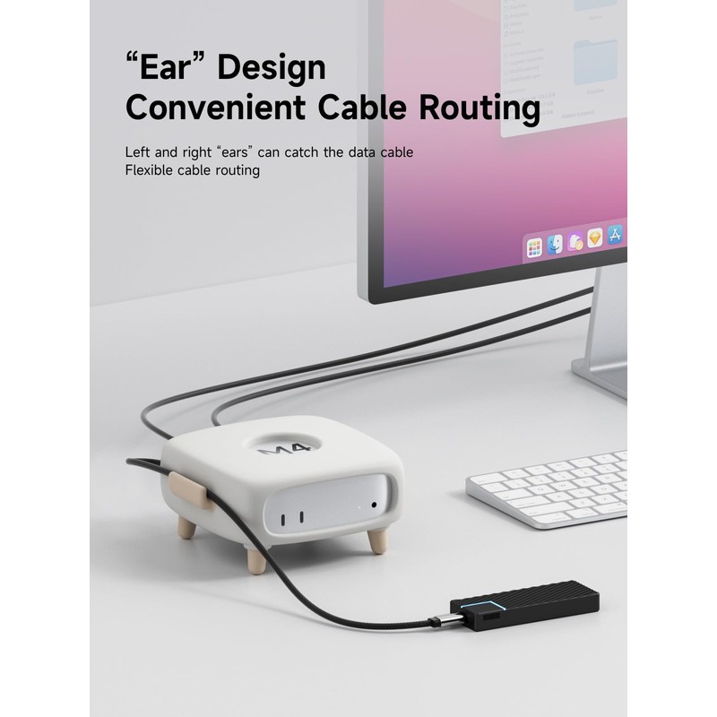 Hagibis Silicone Protective Case for Mac Mini M4 / M4