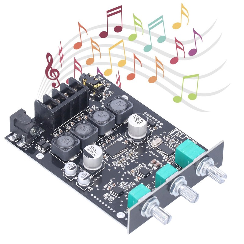 Amplifier Board 50W+50W Audio Stereo Module Bass Treble Control Bluetooth
