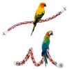Jusney Bird Rope Perches,Parrot Toys 21 inches Rope Bungee Bird
