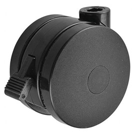 ZORO SELECT Open Twin Wheel Swivel Cstr, Nylon, 125 lb Set of 4