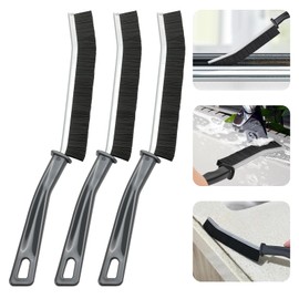 3Pcs Crevice Cleaning Brush, Hard Bristle Crevice Cleaning Brush Tiny Window Door Track Groove Cleaning Brush, Gap Cleaning Brush for Narrow Corners, Bathroom Kitchen Tiles Window Slots