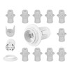 YinzPlus Value Pack E14 Lamp Holder White Color Candle Bulb