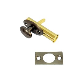QCAA Solid Brass Mortise Door Bolt, Antique Brass, 1 Pack, Made in Taiwan