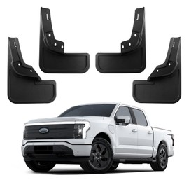 Ecarzo Mud Flaps for F150 Lightning Accessories 2022 2023 2024 2025 All Weather Mud Splash Guards No Drilling Required Mudflap Front & Rear 4pc Set