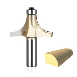 HUHAO 13/16" Radius Roundover Router Bit 1/2 Inch Shank,Edge Forming Roundover Bit Bead Rounding Over Edging Bit Carbide Corner Rounding Edge-Forming Bit,for Rounding Trim