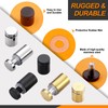 Rustark 12 Sets 1/2" x 1" Black Stainless Steel Standoff