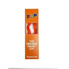Tangle Jr. Solid Orange - Genuine Fidget - Fidget Toy for Kids and Adults